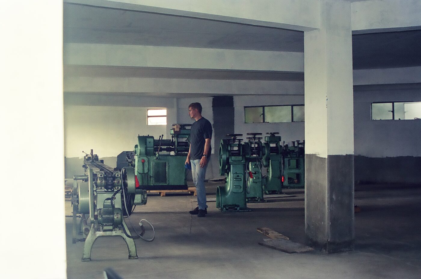 The workshop, just moved in