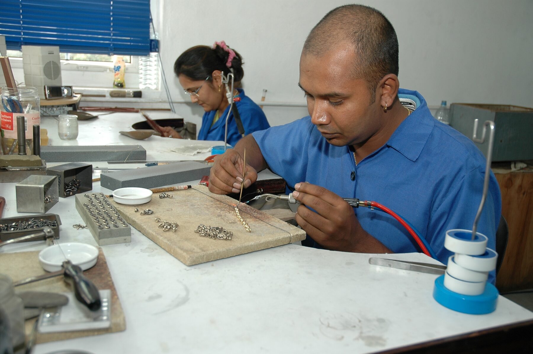 Soldering at the workbench